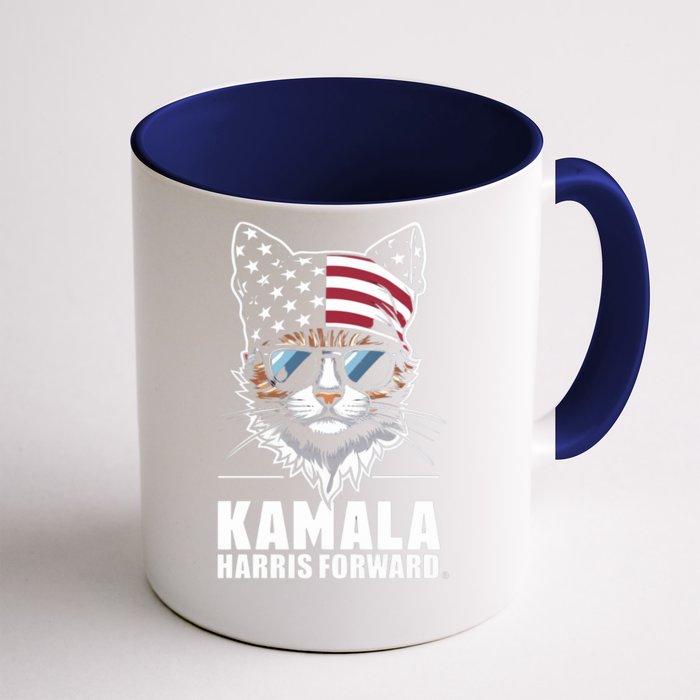 Funny Cat Kamala Harris Forward Cool Gift Front & Back Coffee Mug