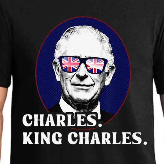 Funny Charles King Charles Of His Majesty & Union Jack Pajama Set