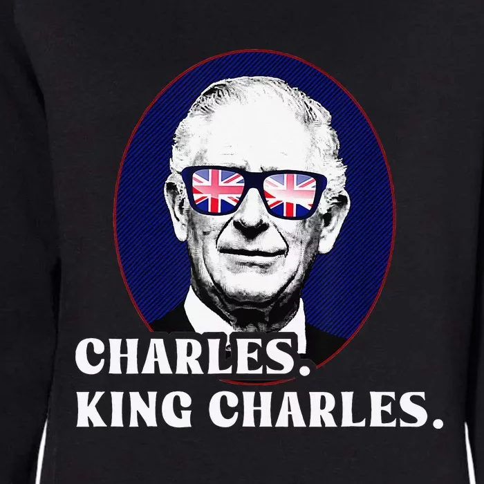 Funny Charles King Charles Of His Majesty & Union Jack Womens California Wash Sweatshirt