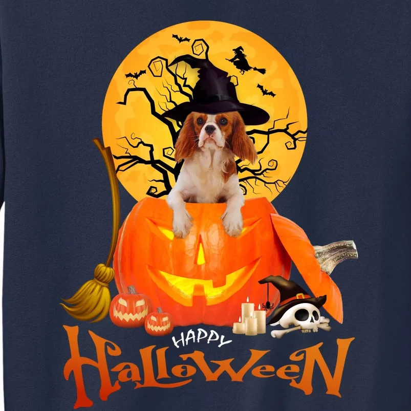 Funny Cavalier King Dog Spooky Halloween Sweatshirt