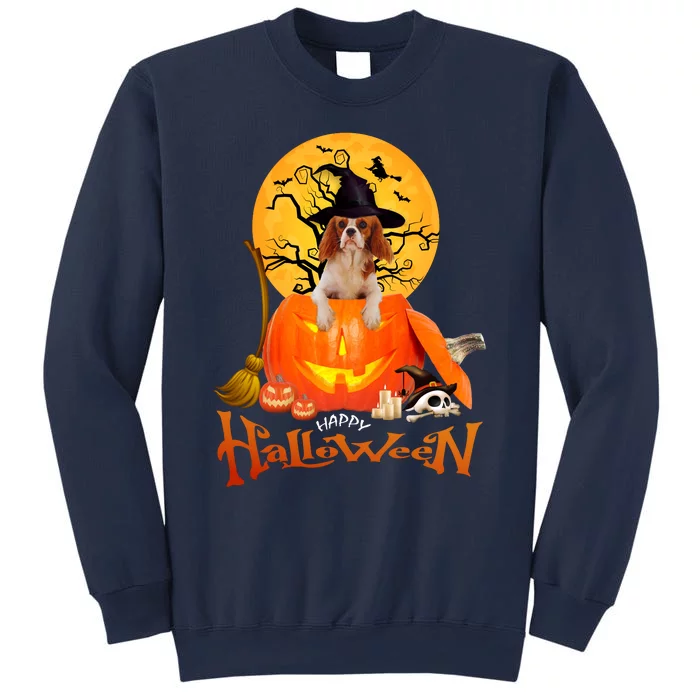 Funny Cavalier King Dog Spooky Halloween Sweatshirt