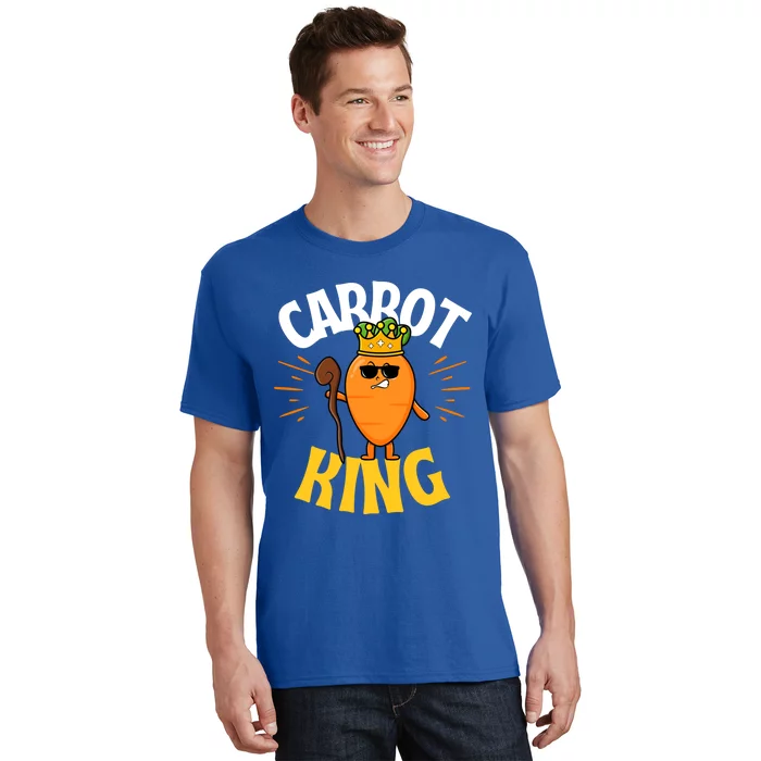 Funny Carrot King Dad Vegetable Fathers' Day Gardener Lover Gift T-Shirt