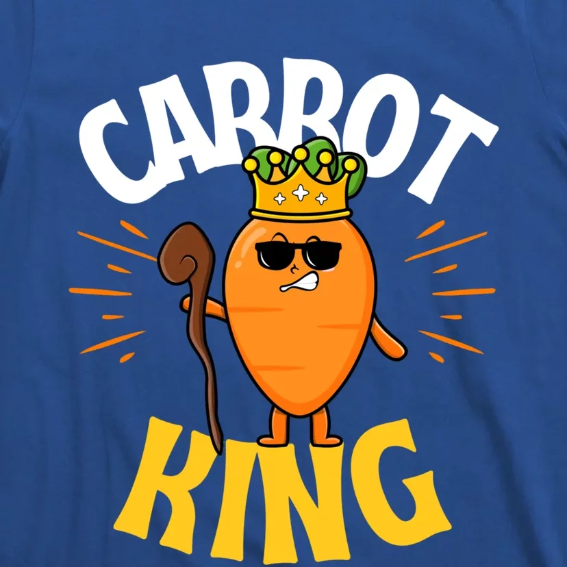 Funny Carrot King Dad Vegetable Fathers' Day Gardener Lover Gift T-Shirt