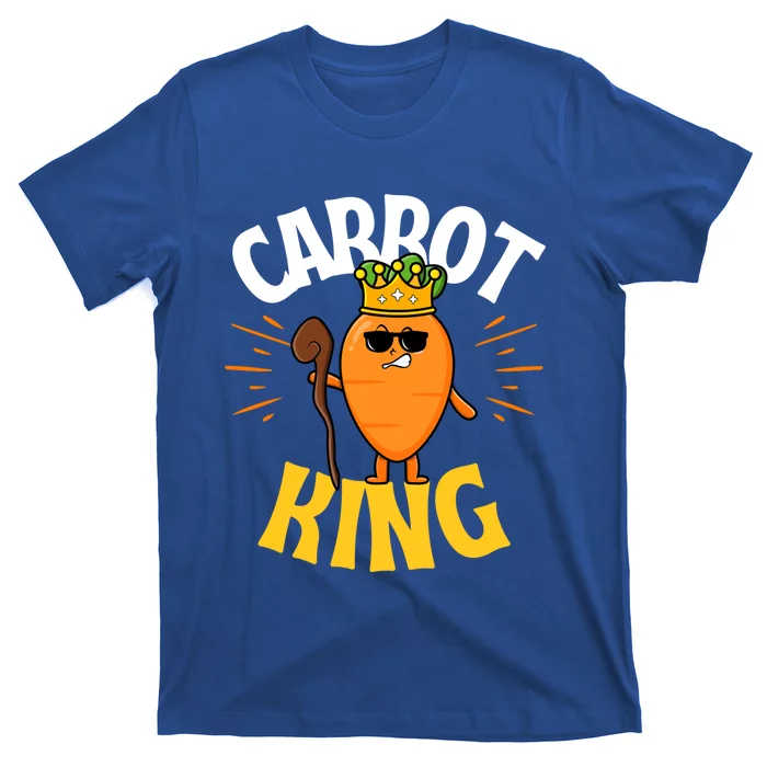 Funny Carrot King Dad Vegetable Fathers' Day Gardener Lover Gift T-Shirt