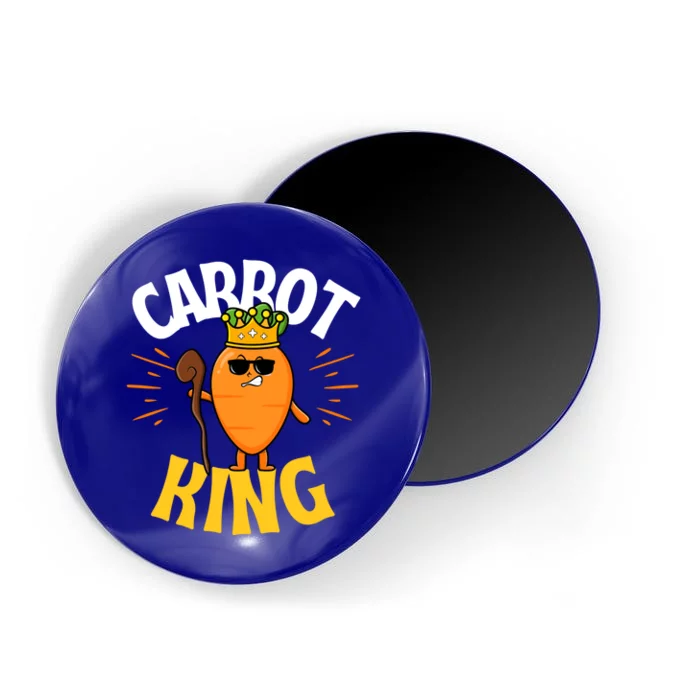 Funny Carrot King Dad Vegetable Fathers' Day Gardener Lover Gift Magnet