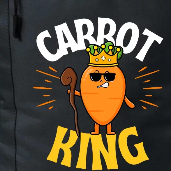 Funny Carrot King Dad Vegetable Fathers' Day Gardener Lover Gift Daily Commute Backpack