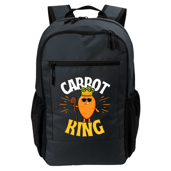 Funny Carrot King Dad Vegetable Fathers' Day Gardener Lover Gift Daily Commute Backpack