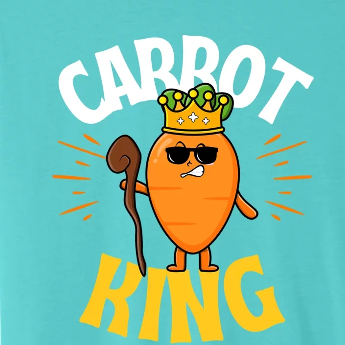 Funny Carrot King Dad Vegetable Fathers' Day Gardener Lover Gift ChromaSoft Performance T-Shirt