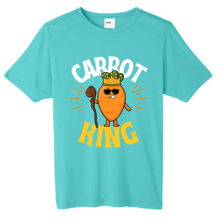 Funny Carrot King Dad Vegetable Fathers' Day Gardener Lover Gift ChromaSoft Performance T-Shirt