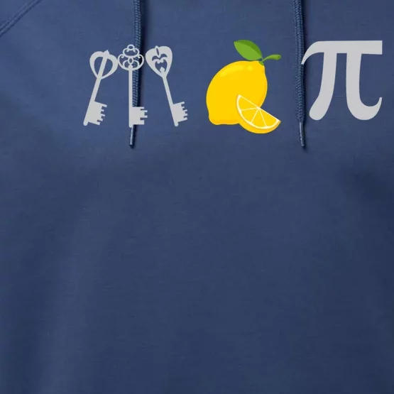 Funny Cheesecake Key Lime Pie Food Love Math Pi Day Symbol Meaningful Gift Performance Fleece Hoodie