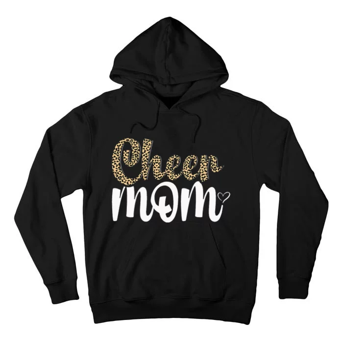 Funny Cheerleading Lover Leopard Cheer Mom Tall Hoodie