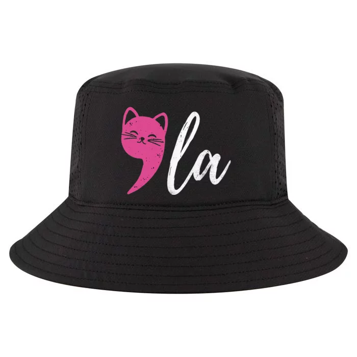 Funny Cat Ladies Comma + La Kmala 2024 Cool Comfort Performance Bucket Hat