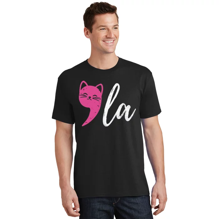 Funny Cat Ladies Comma + La Kmala 2024 T-Shirt