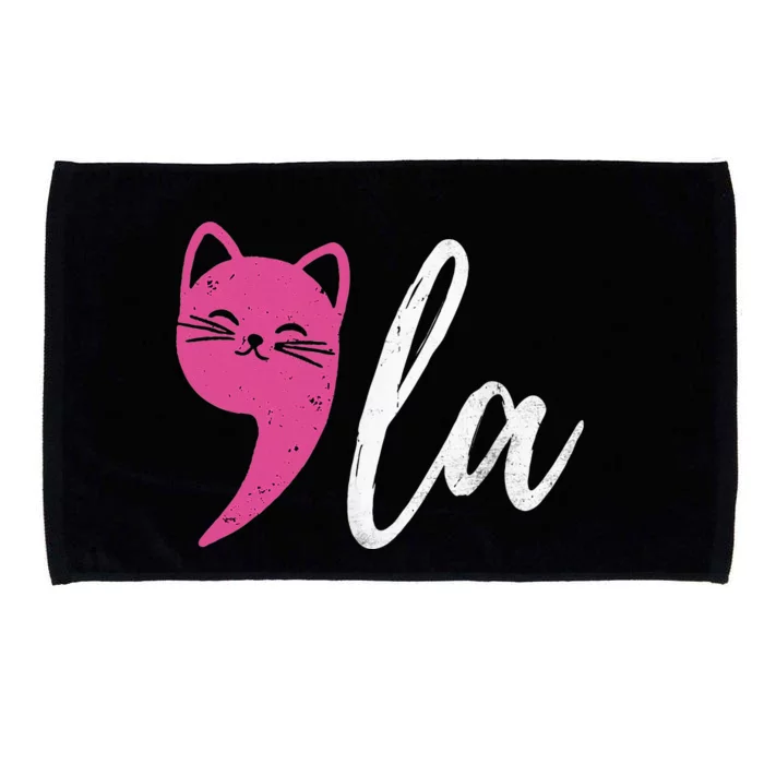 Funny Cat Ladies Comma + La Kmala 2024 Microfiber Hand Towel