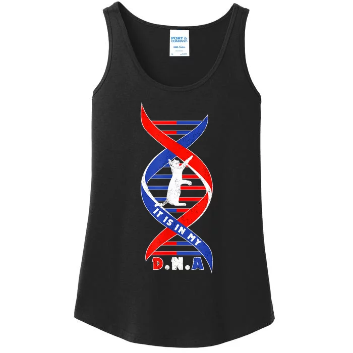 Funny Cat Lover T  Cat It In My Dna Ladies Essential Tank