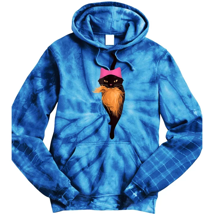 Funny Cat Ladies And Cat Guy Tie Dye Hoodie