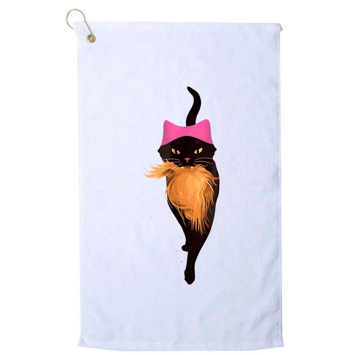 Funny Cat Ladies And Cat Guy Platinum Collection Golf Towel