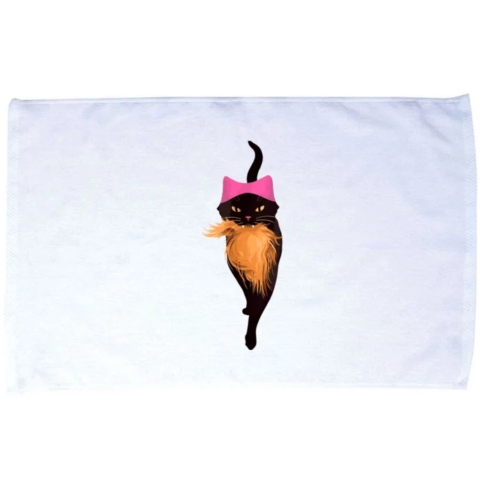 Funny Cat Ladies And Cat Guy Microfiber Hand Towel