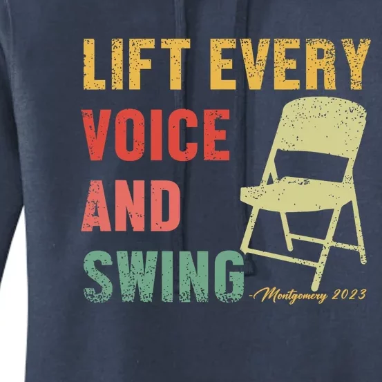 Folding Chair Lift Every Voice And Swing Trending Montgomery Women's Pullover Hoodie