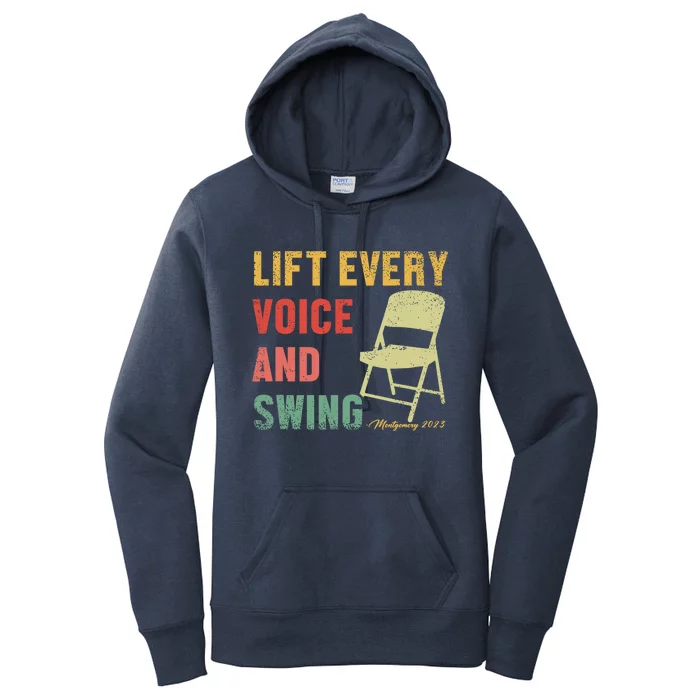 Folding Chair Lift Every Voice And Swing Trending Montgomery Women's Pullover Hoodie