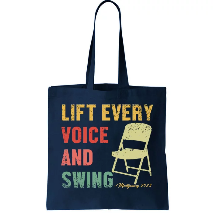 Folding Chair Lift Every Voice And Swing Trending Montgomery Tote Bag