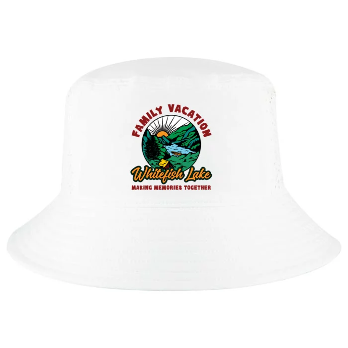 Fishing Camping Lake Family Vacation Whitefish Lake Gift Cool Comfort Performance Bucket Hat