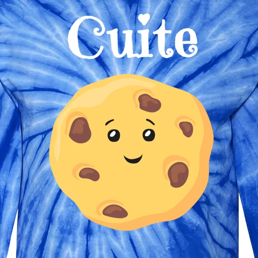 Funny Cookie Lover Cutie Cookie National Cookie Day Gift Tie-Dye Long Sleeve Shirt