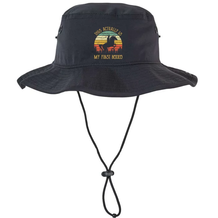 Funny Country Life Howdy This Actually Is My First Rodeo Legacy Cool Fit Booney Bucket Hat