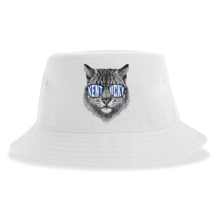 Funny Cat Lovers Graphic Last Name Kentucky Retro Vintage Sustainable Bucket Hat