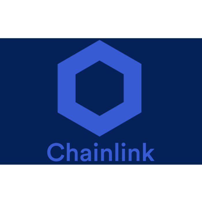 Funny Chainlink LINK Chainlink Blue Funny Chainlink Crypto Chainlink Merch Bumper Sticker