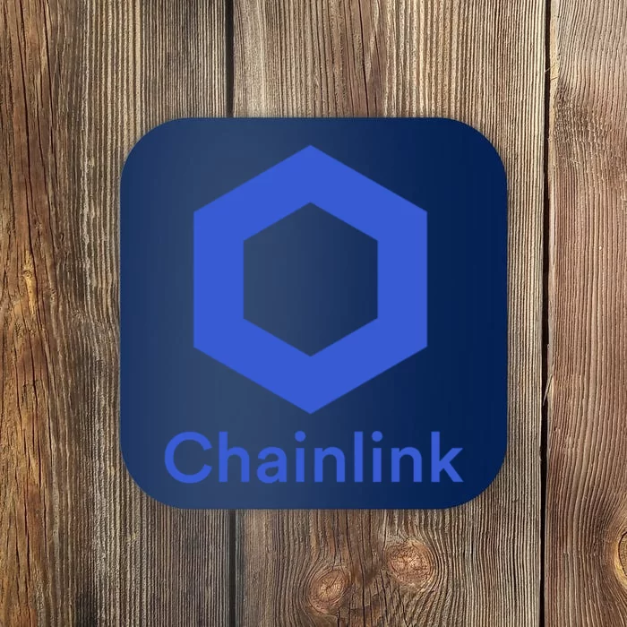 Funny Chainlink LINK Chainlink Blue Funny Chainlink Crypto Chainlink Merch Coaster