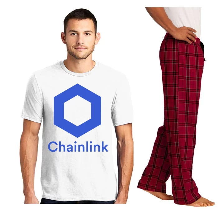 Funny Chainlink LINK Chainlink Blue Funny Chainlink Crypto Chainlink Merch Pajama Set