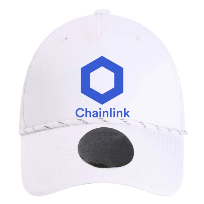 Funny Chainlink LINK Chainlink Blue Funny Chainlink Crypto Chainlink Merch Performance The Dyno Cap