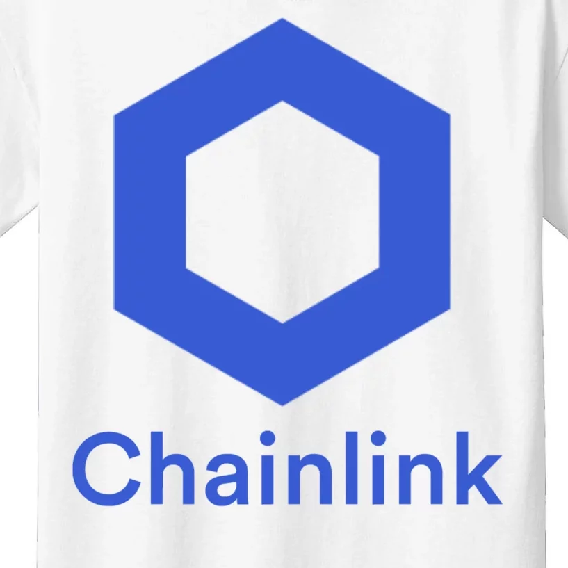 Funny Chainlink LINK Chainlink Blue Funny Chainlink Crypto Chainlink Merch Kids T-Shirt