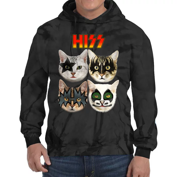 Funny Cat Lover Cat Hiss Cat Owner Cat Humor Tie Dye Hoodie