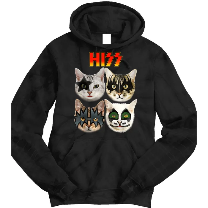 Funny Cat Lover Cat Hiss Cat Owner Cat Humor Tie Dye Hoodie