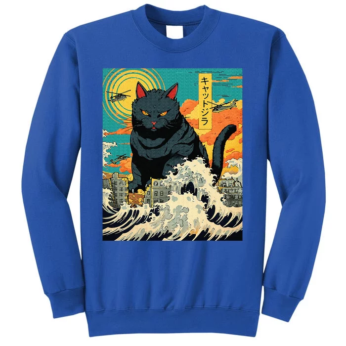 Funny Cat Lover Catzilla Cat Owner Tall Sweatshirt