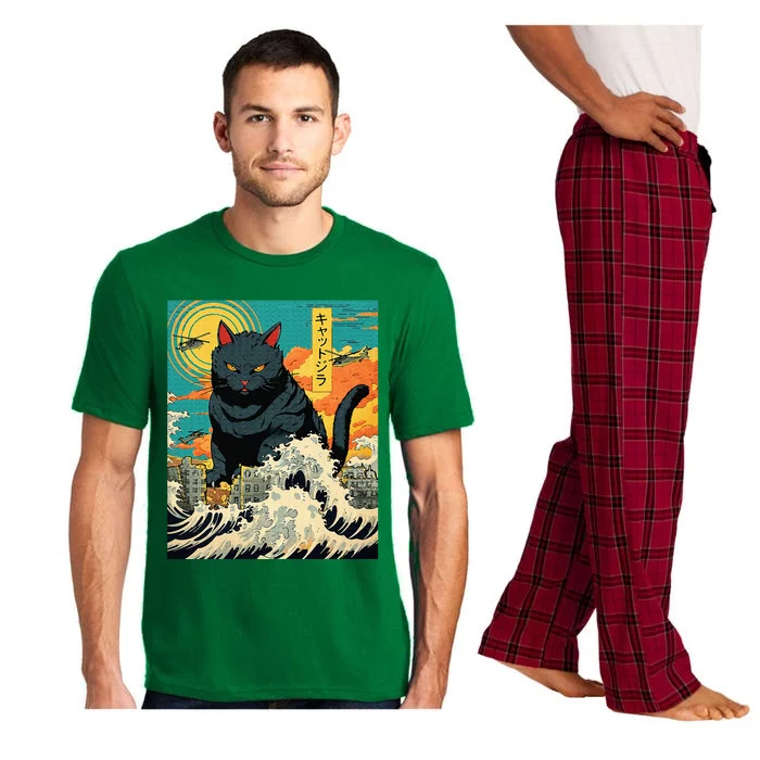 Funny Cat Lover Catzilla Cat Owner Pajama Set