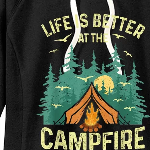 Funny Camping Lover Design For Men Women Camping Vacationist Women's Fleece Hoodie