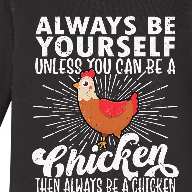 Funny Chicken Lover gift for mother's day Baby Long Sleeve Bodysuit