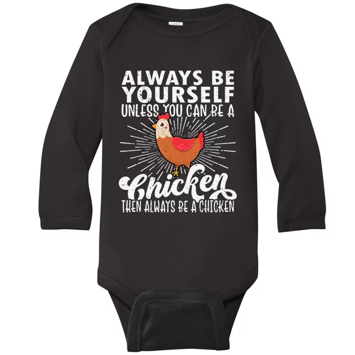 Funny Chicken Lover gift for mother's day Baby Long Sleeve Bodysuit