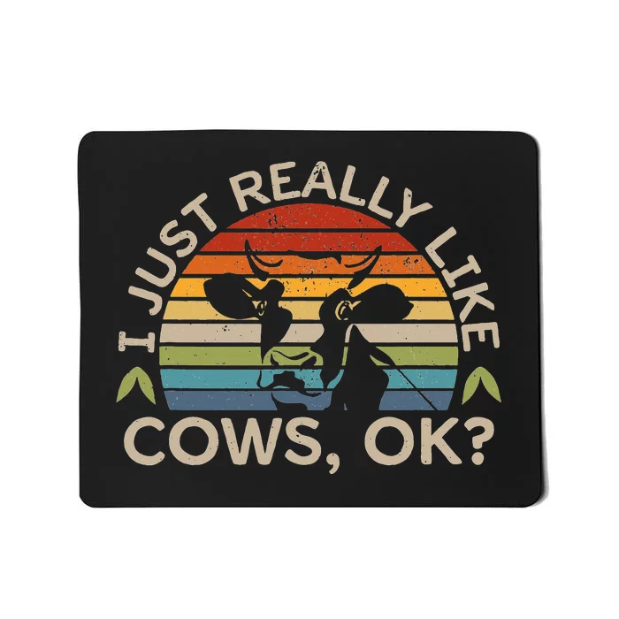 funny Cow Lover Gifts Cow Farmer Rancher Mousepad