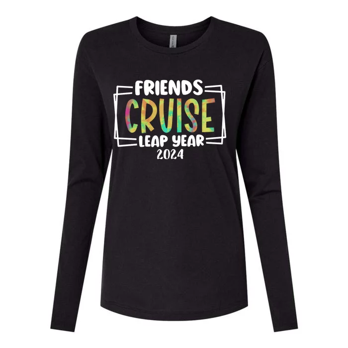 Friends Cruise Leap Year 2024 Matching Team Womens Cotton Relaxed Long Sleeve T-Shirt