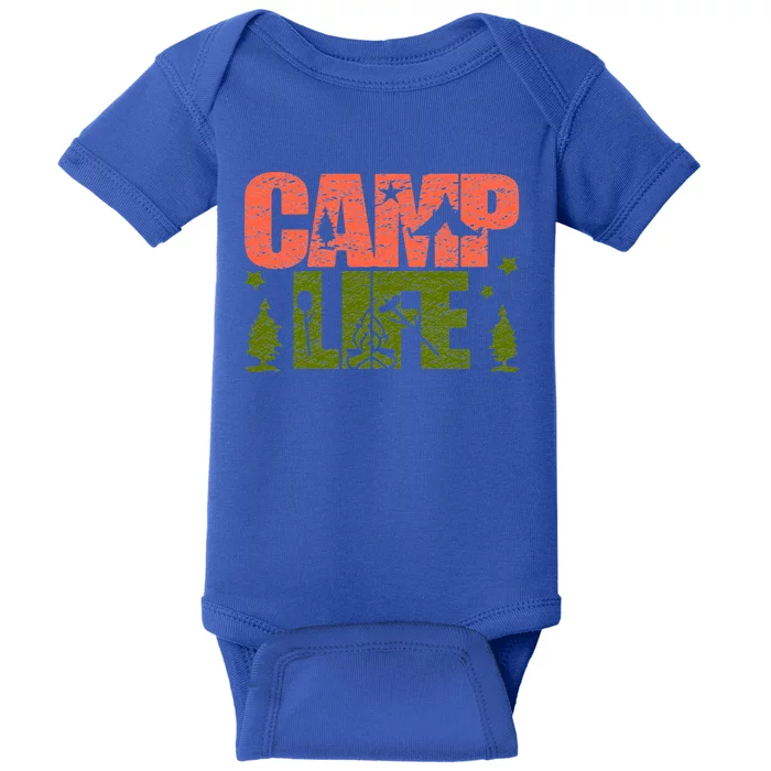 Funny Camp Life Camping Summer Gift Baby Bodysuit