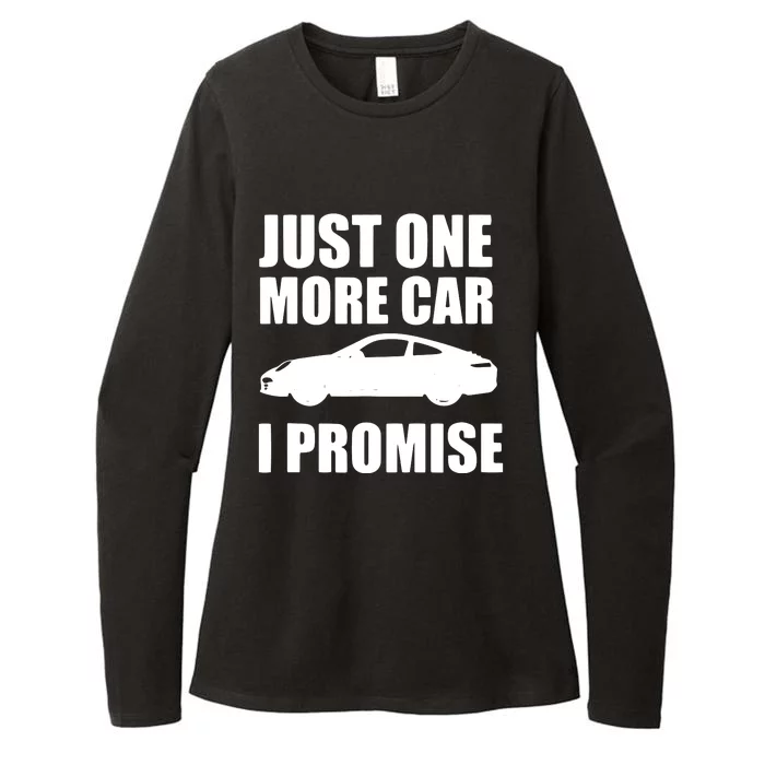 Funny Car Lover Gifts Just One More Car I Promise Womens CVC Long Sleeve Shirt