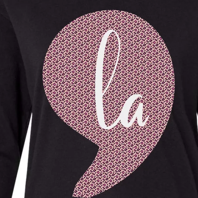 Funny Comma La Womens Cotton Relaxed Long Sleeve T-Shirt