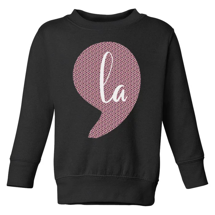 Funny Comma La Toddler Sweatshirt