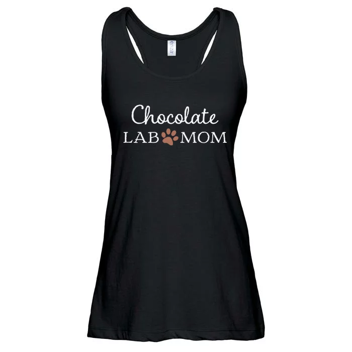 Funny Chocolate Lab Mom Labrador Retriever Mama Ladies Essential Flowy Tank