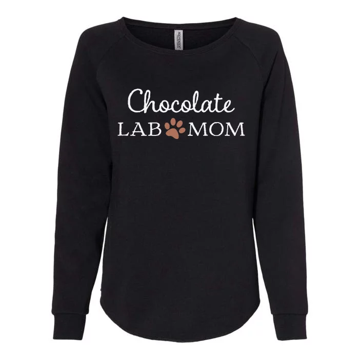 Funny Chocolate Lab Mom Labrador Retriever Mama Womens California Wash Sweatshirt