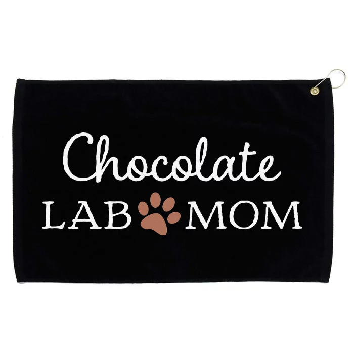 Funny Chocolate Lab Mom Labrador Retriever Mama Grommeted Golf Towel